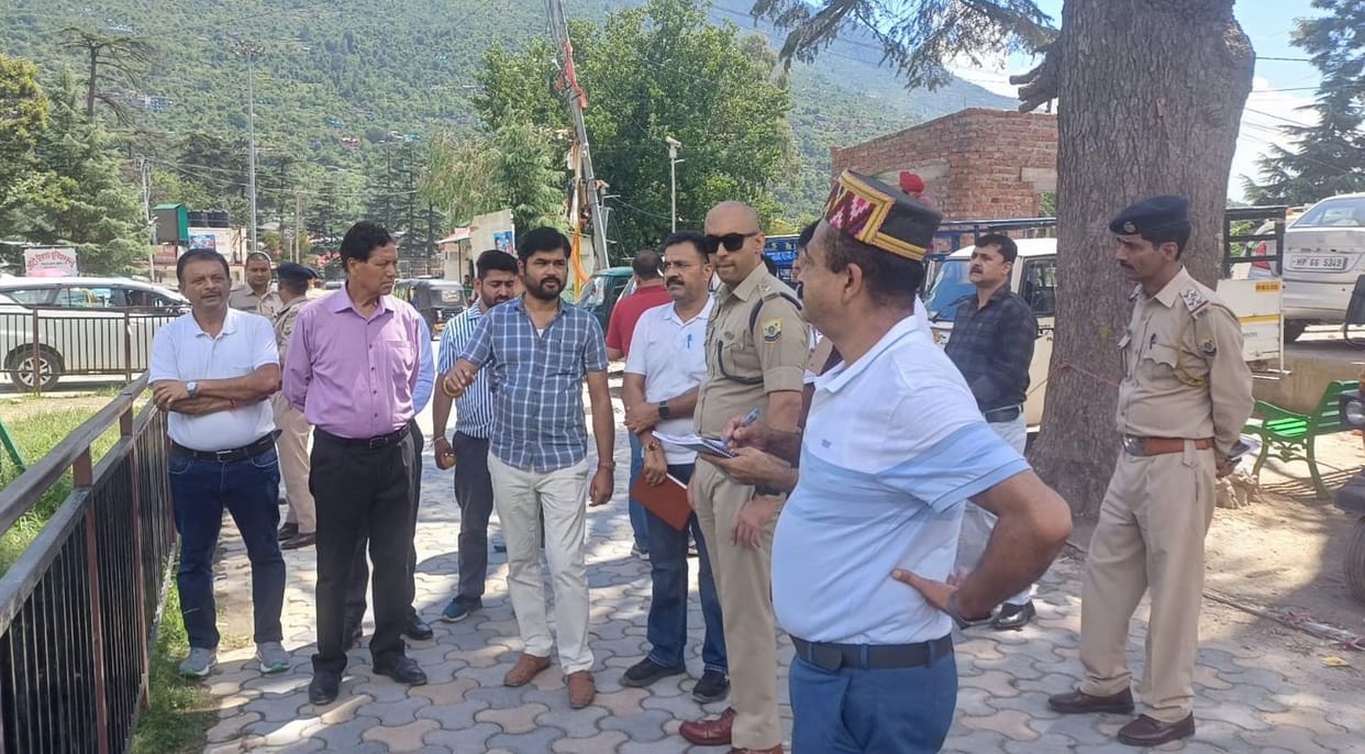 Inspection of Dhalpur ground for Dussehra