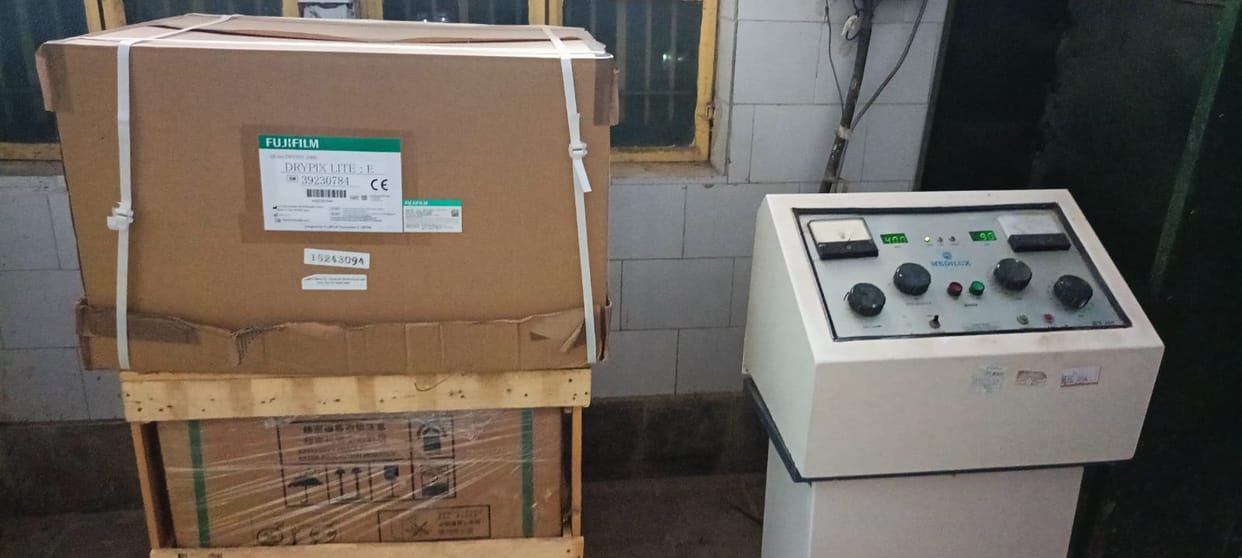The new X-ray machine has become a showpiece for the past one month due to the absence of an engineer
