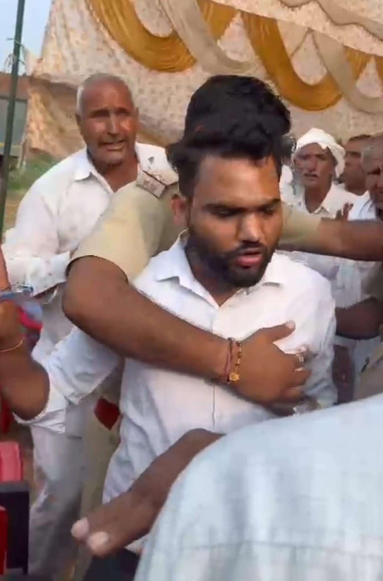 protest in mining jone