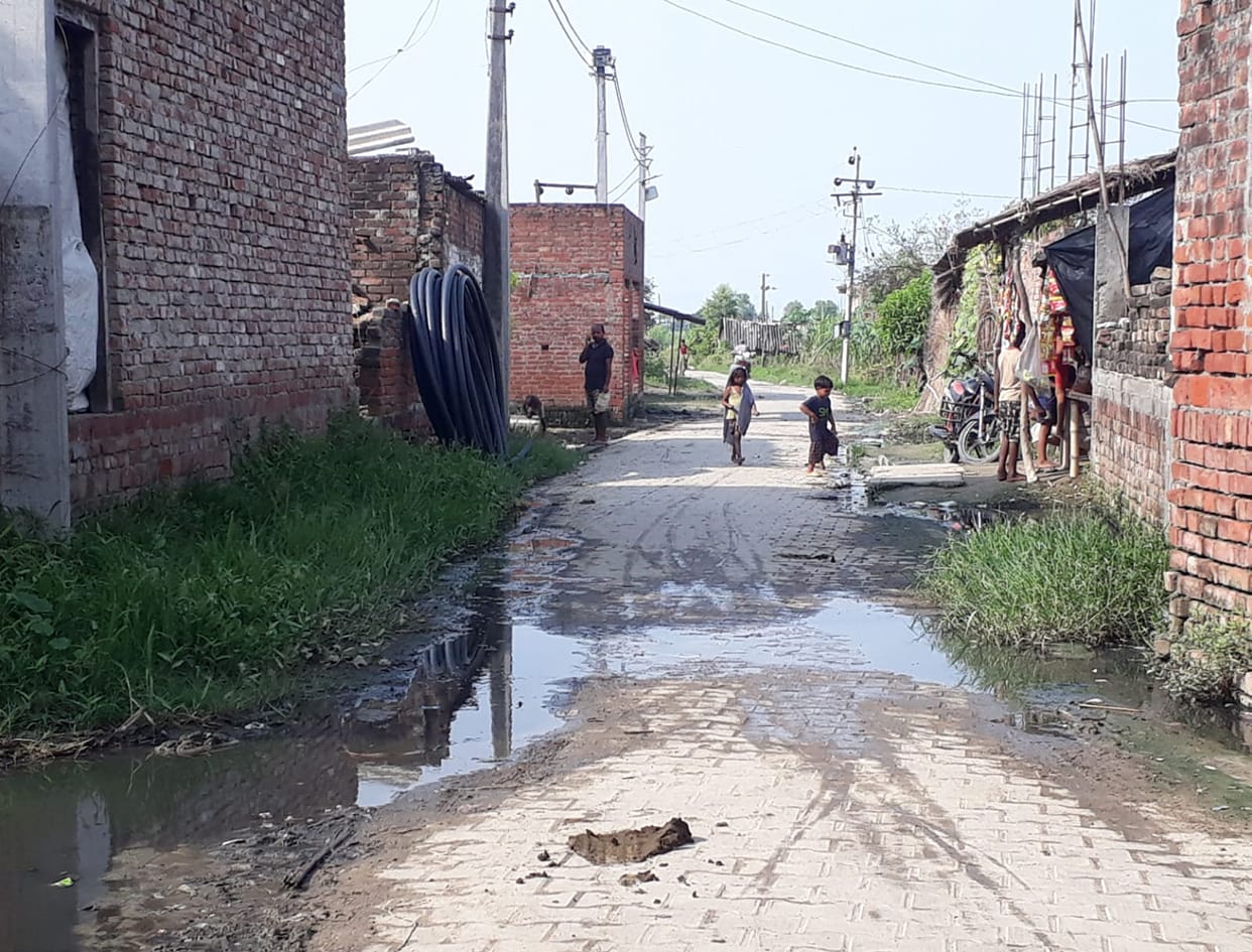 Due to lack of cleaning of drains, there is a lot of dirt, many people in the village are ill