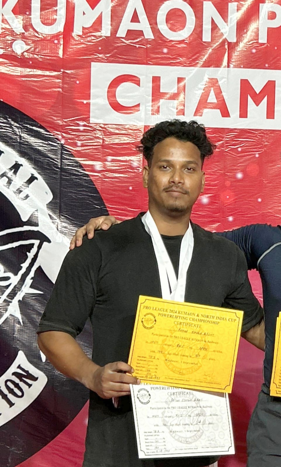 Tanakpur's Arjun won gold in power lifting