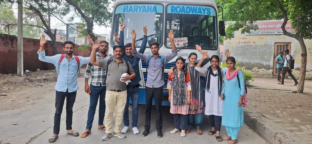 The timing of the roadways bus operation changed, troubled students expressed their anger