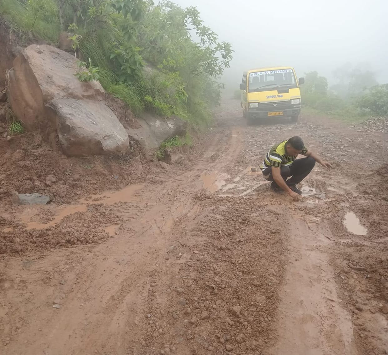 Mittian-Maithal road closed for seven days, villagers upset