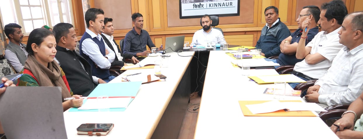 Drug Free India Campaign, meeting in Deputy Commissioner Office Kinnaur, Reckong Peo