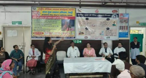Screening being done to detect oral cancer