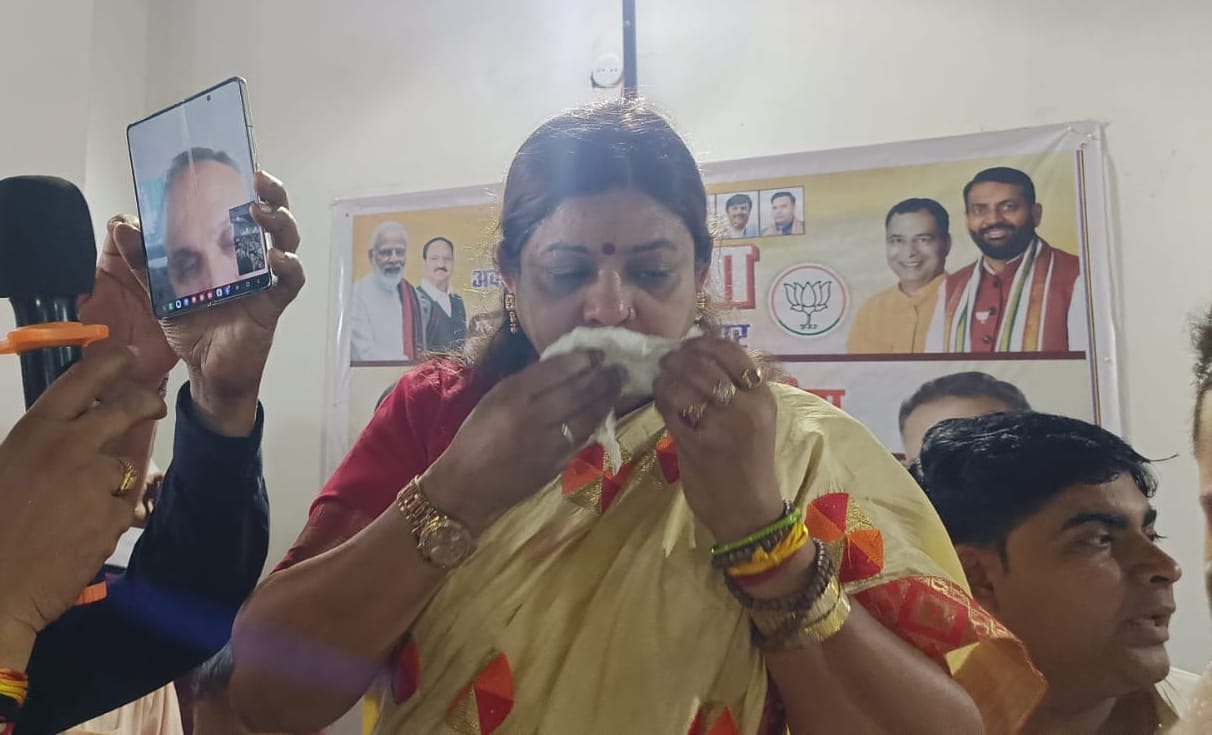 Former minister Kavita Jain's pain spilled out in the form of tears after her ticket was cut