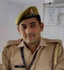 Cremation of soldier's dead body in a sad atmosphere