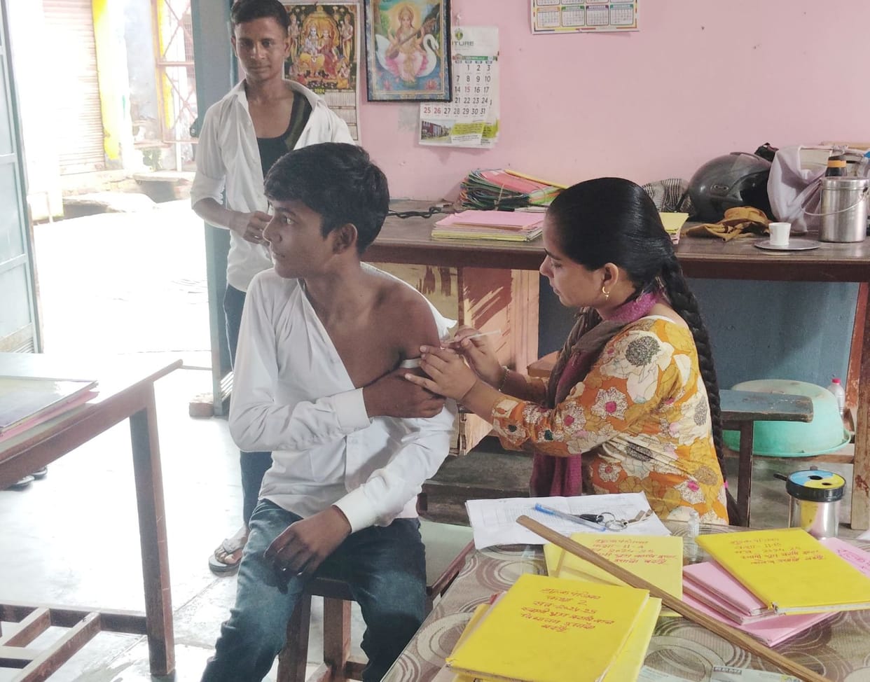 25991 children were given JE vaccine in the district
