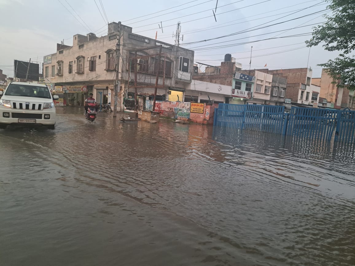 18 mm rain caused waterlogging in Kalanwali