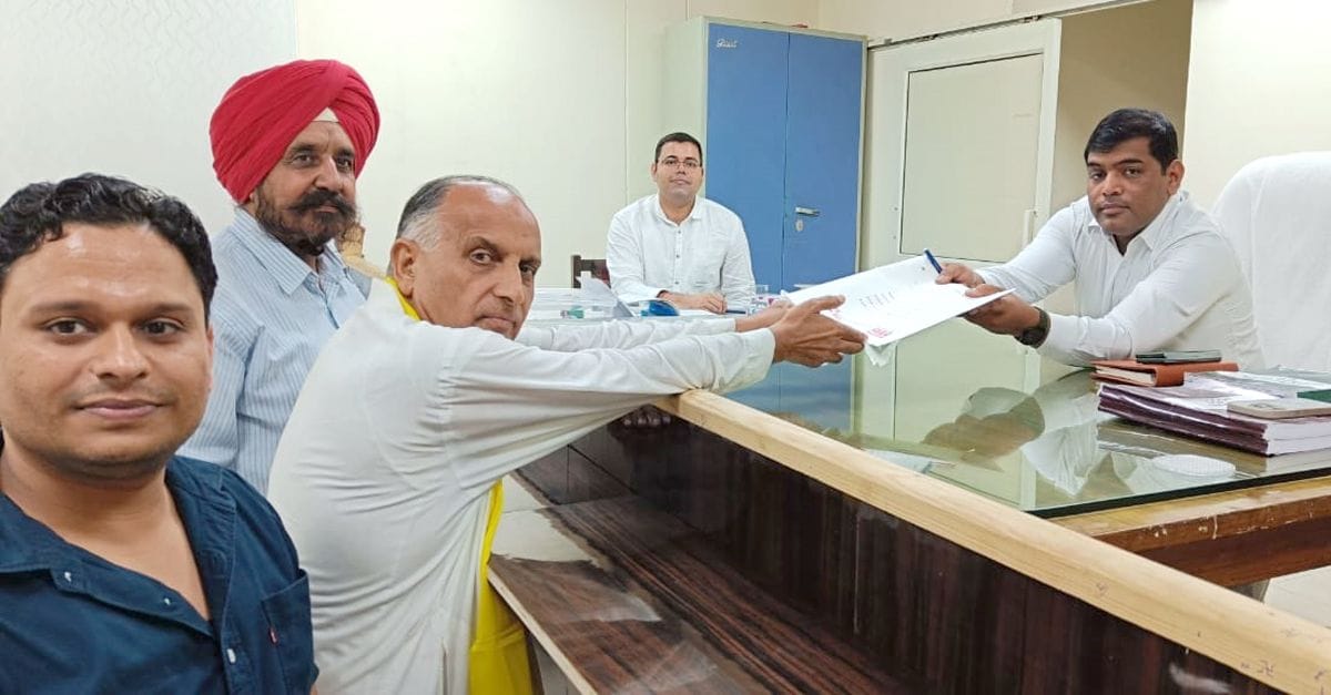 BJP rebel Bachchan Singh Arya filed nomination as an independent candidate