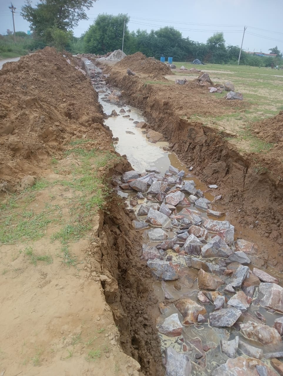 Illegal occupation of Panchayat land in village Kharhar