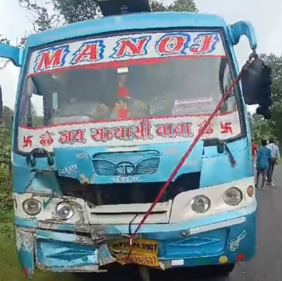 Grandfather and grandson died on the spot due to bus collision