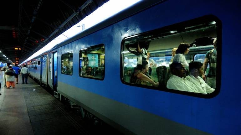 Chandigarh Shatabdi filled ice cream samples