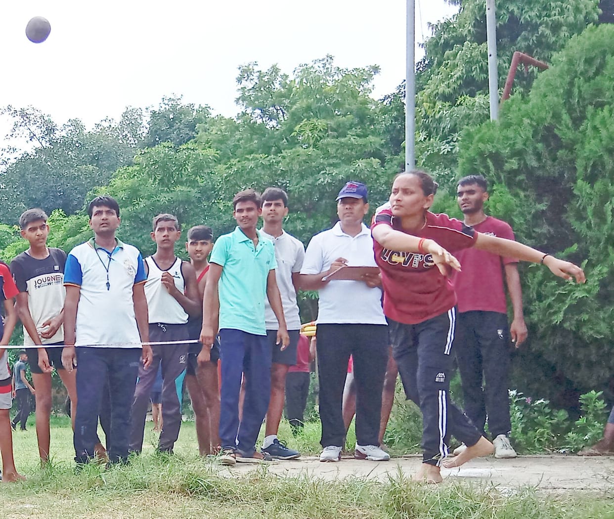 Nancy tops in javelin throw, Pooja tops in 100 meter race