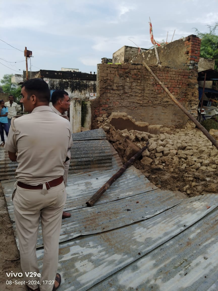 Bhilwara : saas-bahoo die due to collapse of enclosure wall, instructions to conduct survey of kutcha houses