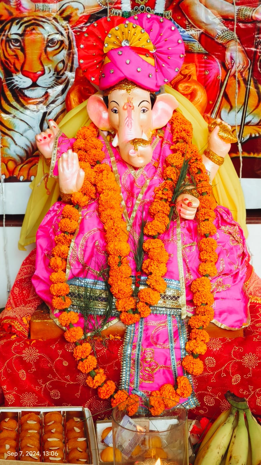 Ganpati puja in Shitala Mata temple, immersion to be held on 17th