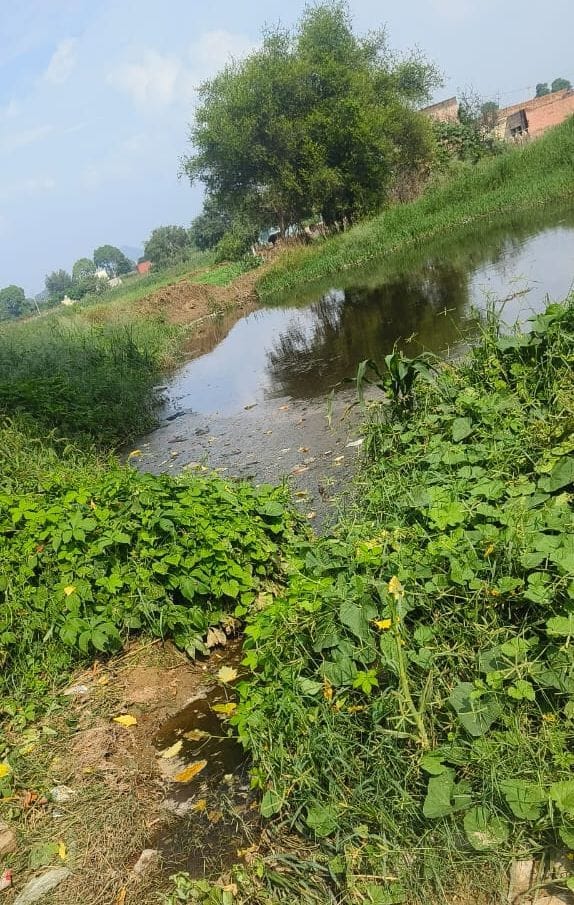 No system of drainage of dirty water in Garanpura Khurd, darkness without street light