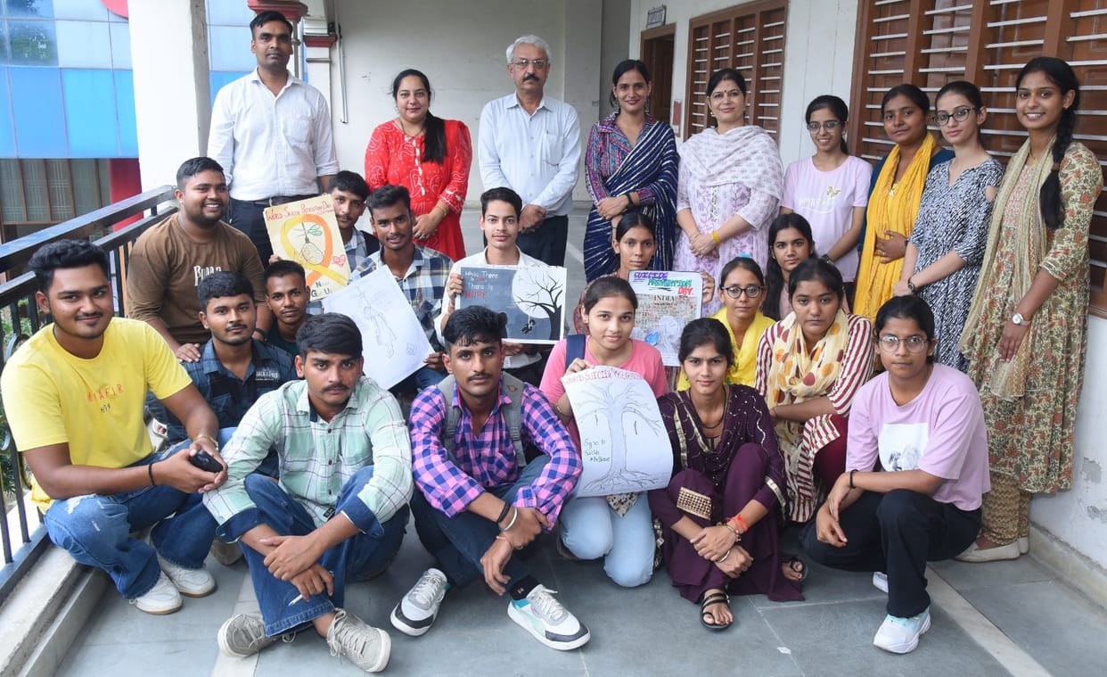 Sahil of BCA first year stands first in poster making competition
