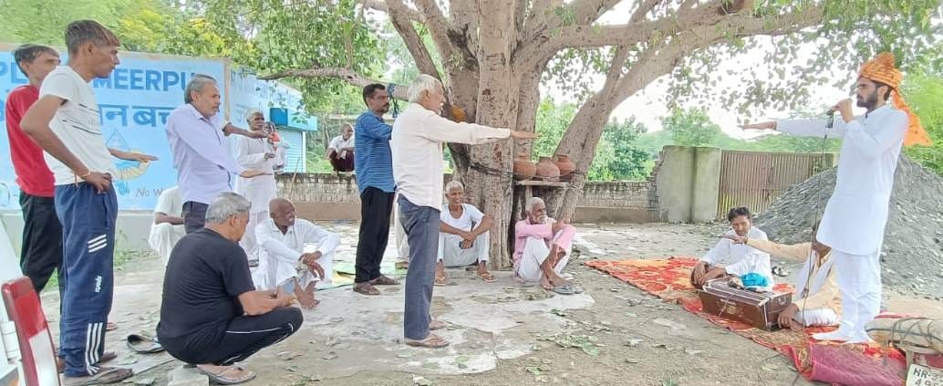 People are taking oath before voting