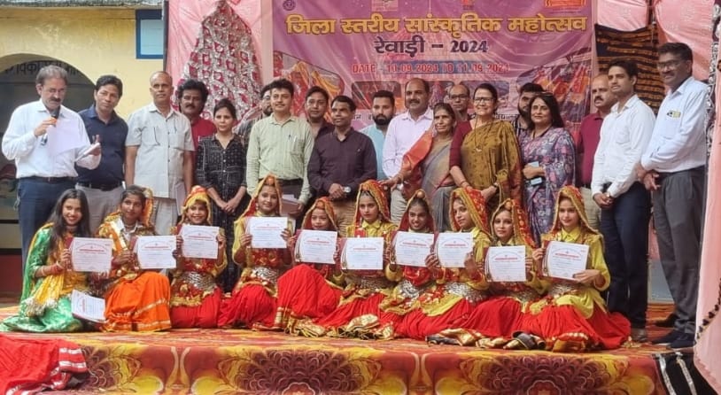 Rewari and Jatusana sections dominated the competition on the first day of the cultural festival.