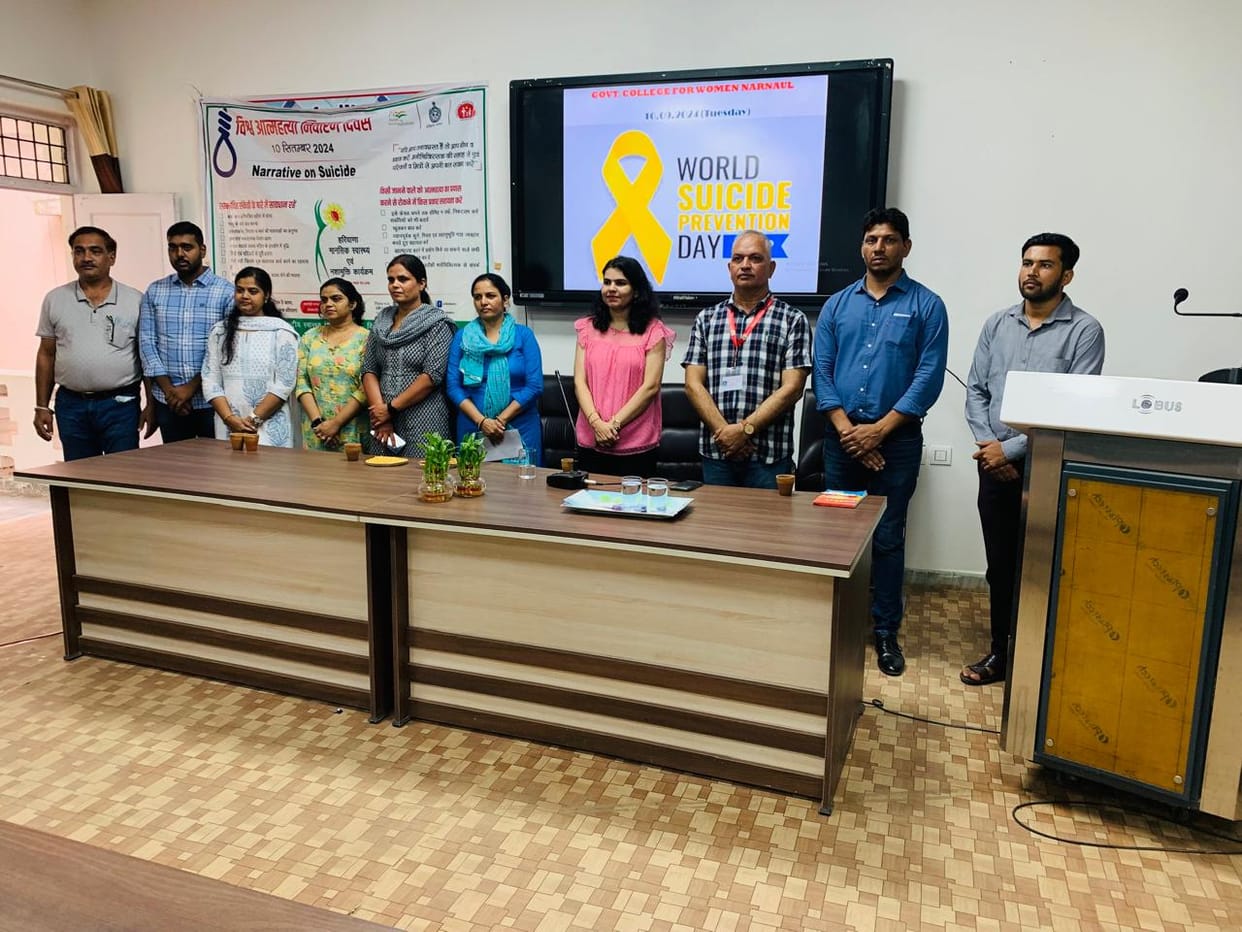 Suicide prevention day celebrated in women's college