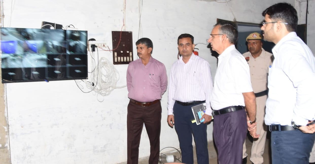 DC inspected the strong room and counting centers built in the Education Board.