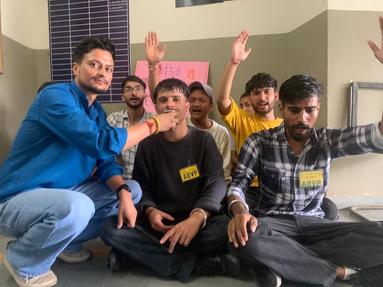 abvp strike in nahan