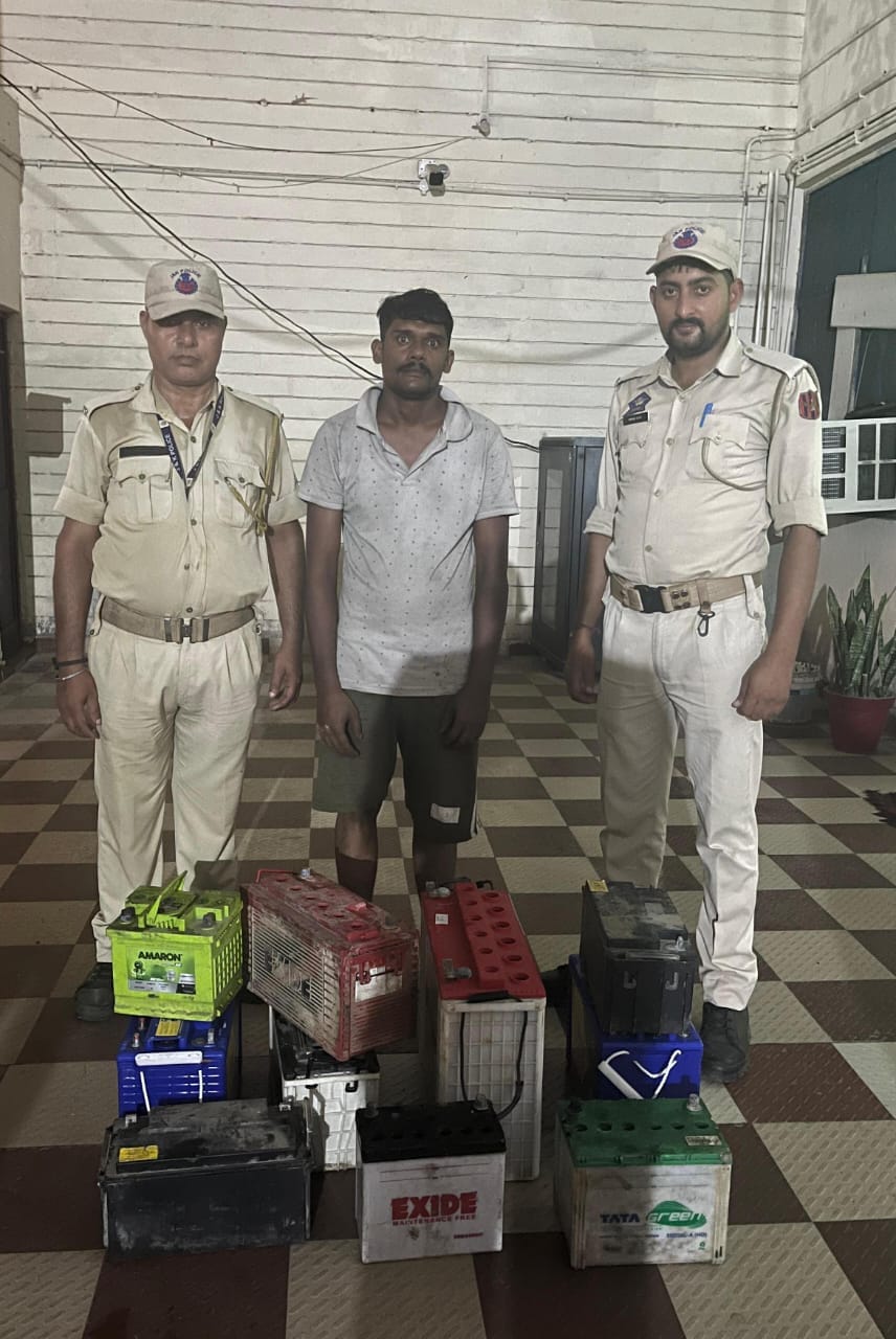 Thief Arrested with Stolen Batteries