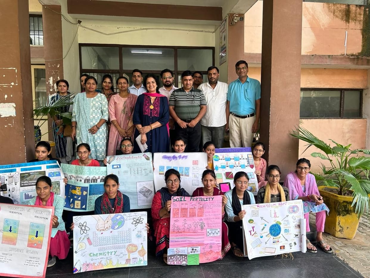 Muskan first in poster making competition