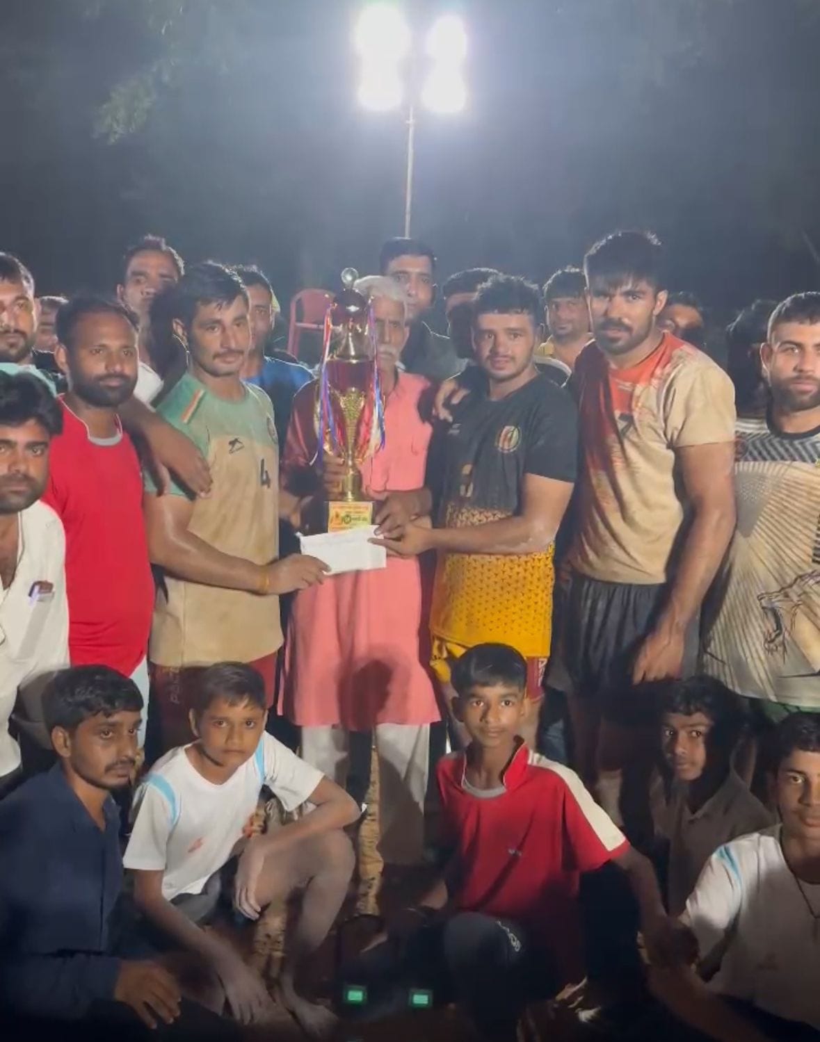 Green Army Academy defeated Makdauli team by 9 points in Open Kabaddi.