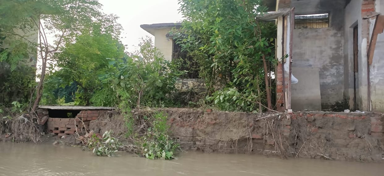 Couldn't demolish the entire house...it merged into the river current