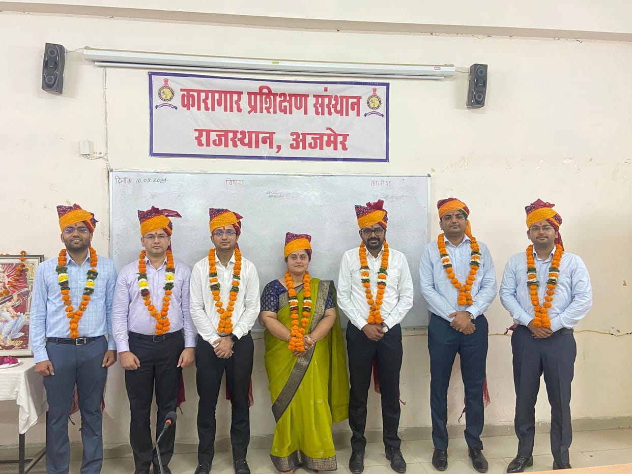 Ajmer: Newly appointed Jail DSP welcomed at the JTI, 7 officers met for the first time since 2019