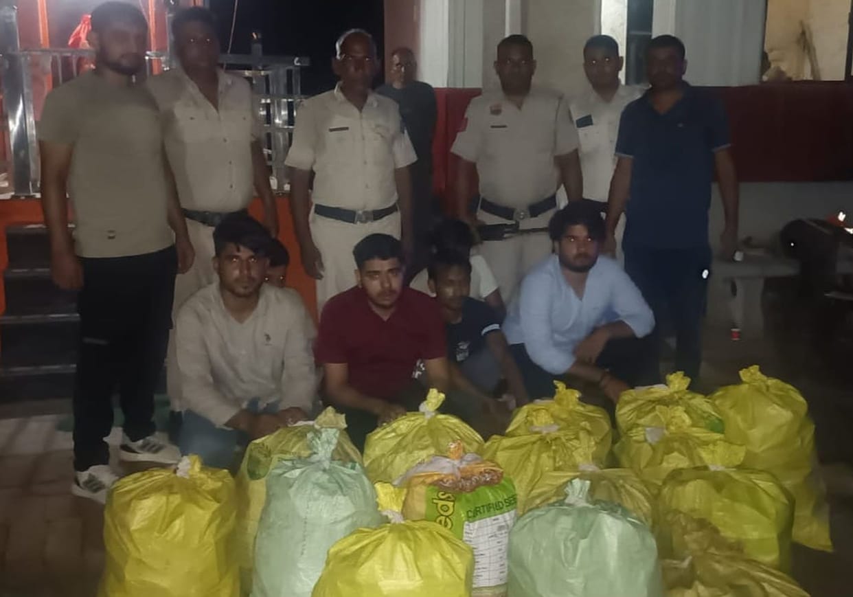 wine caught 6 arrested