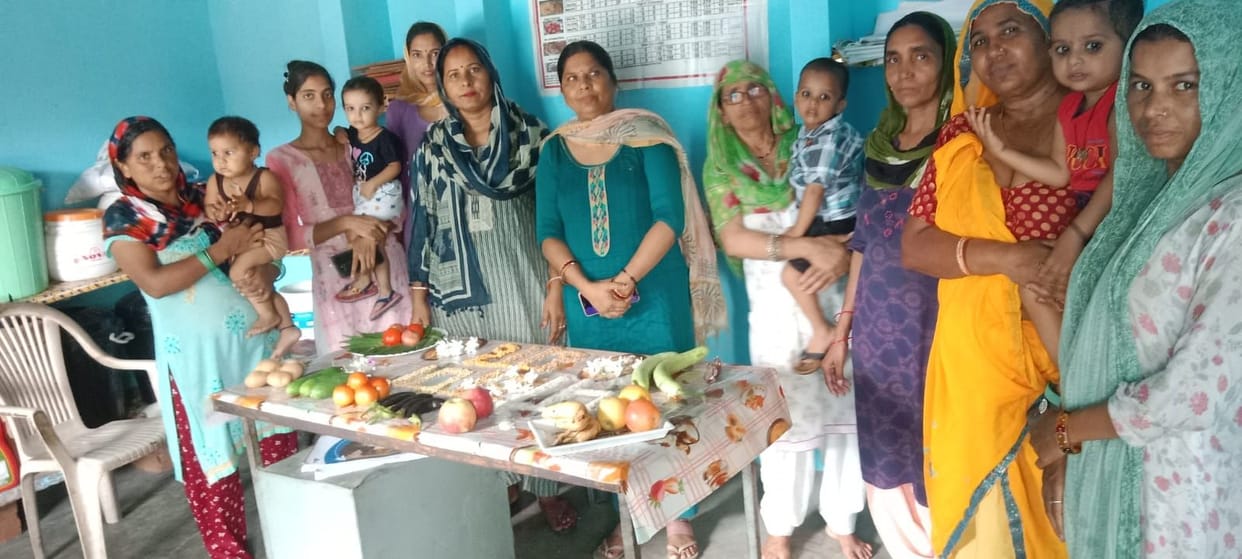 Gave information about nutritious food to pregnant women and children