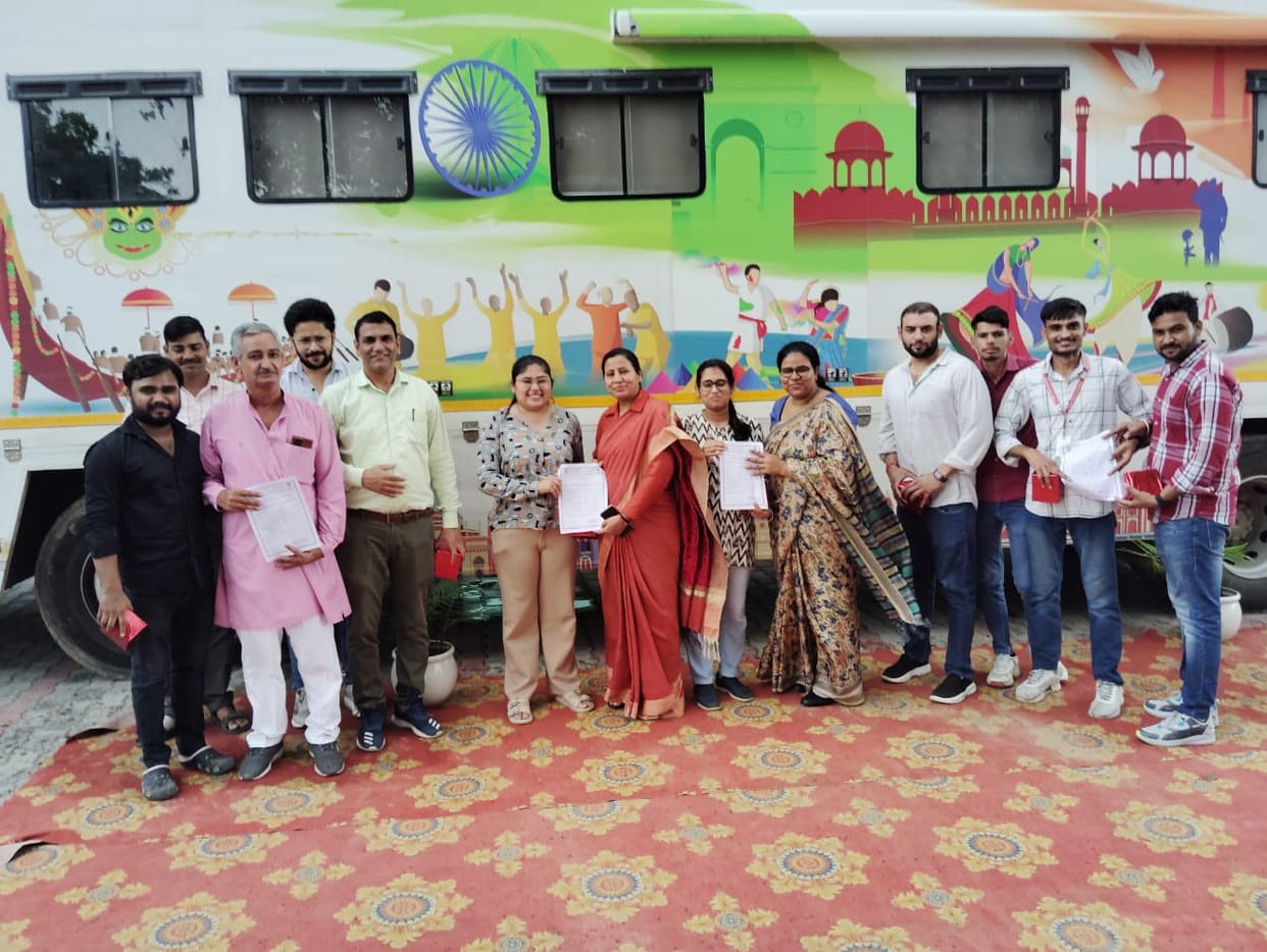 Blood donation camp organized for cancer victims