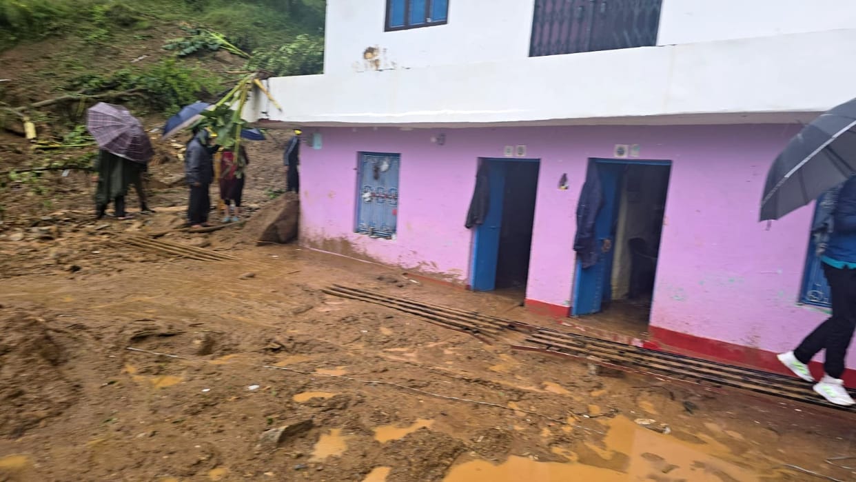 House collapsed in Gankot village, woman died