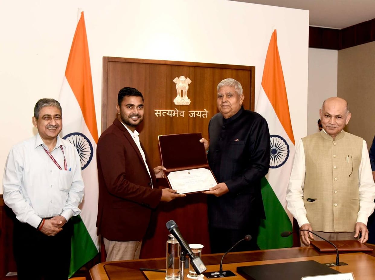 Vice President honored Rajat Pratap