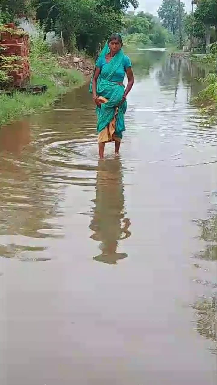 Contaminated water from the drain filled the houses, 200 families of the colony were troubled.