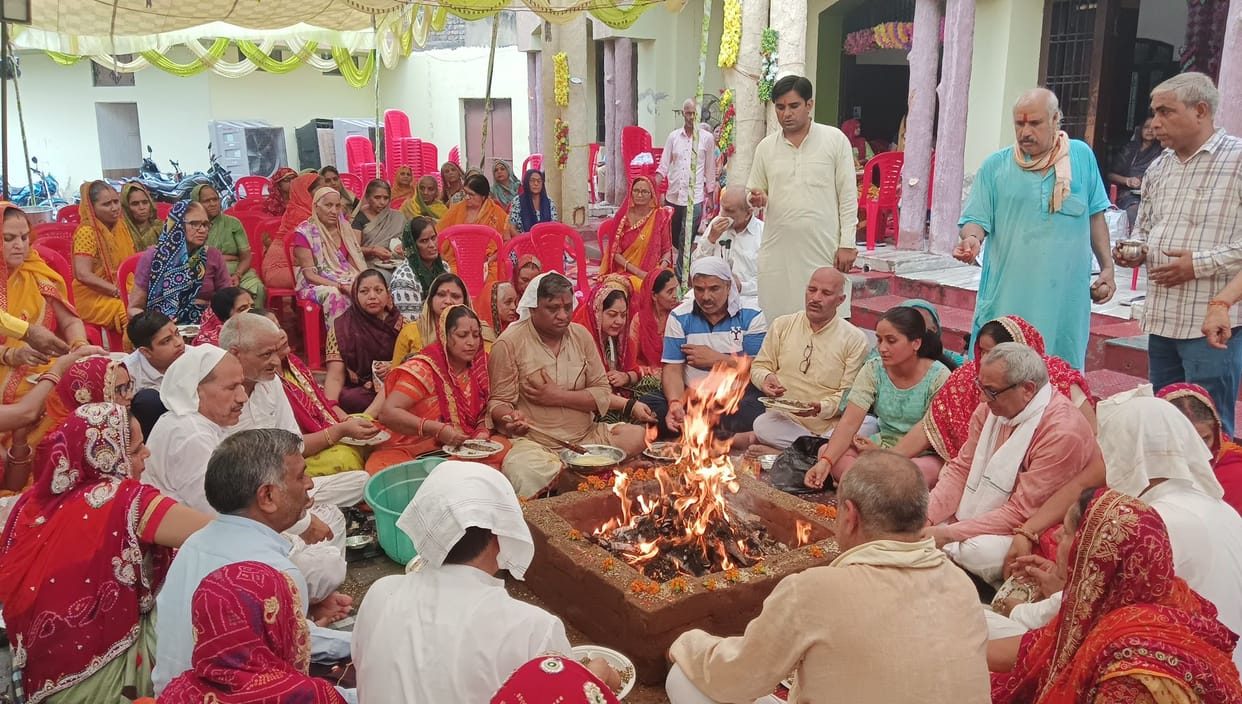 Srimad Bhagwat Katha Week concludes with Havan