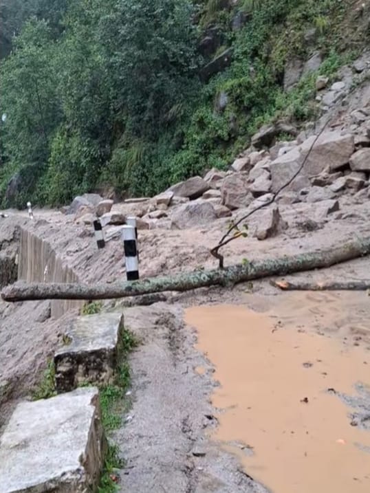 Water level of Nepali rivers increased, many roads blocked due to landslides