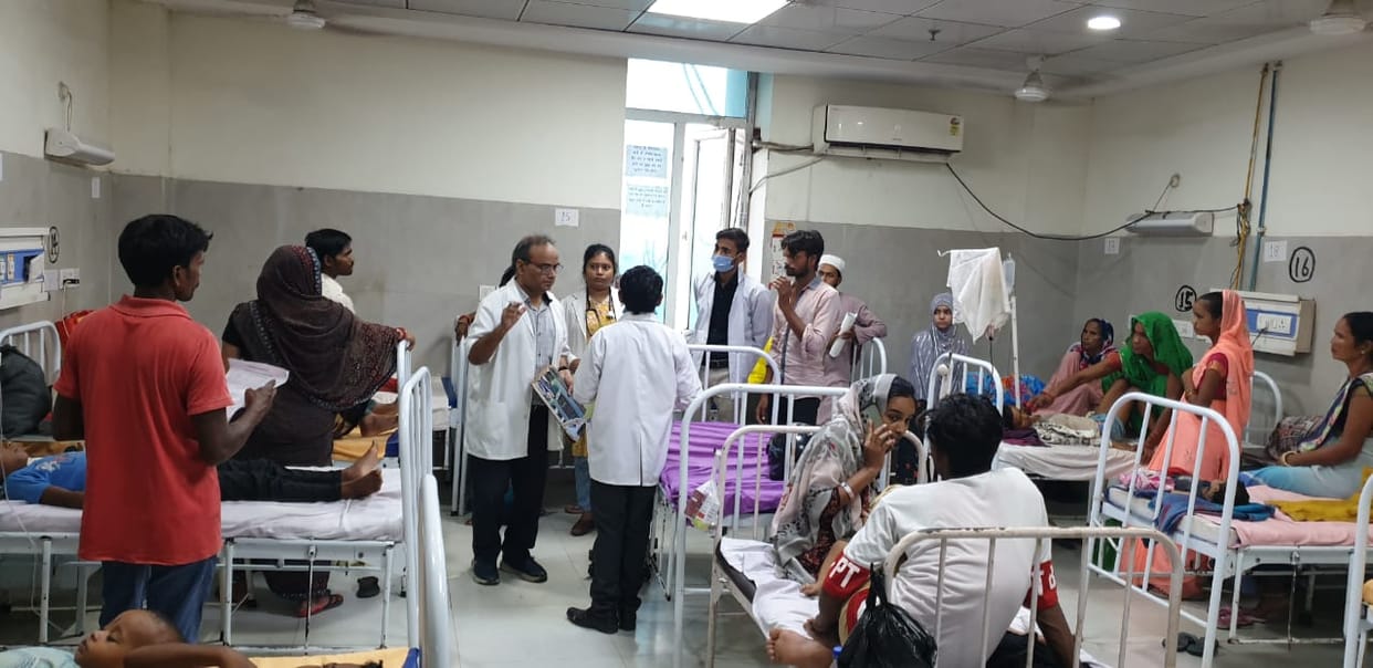 17 children suffering from fever in children ward, seven admitted in dengue ward.