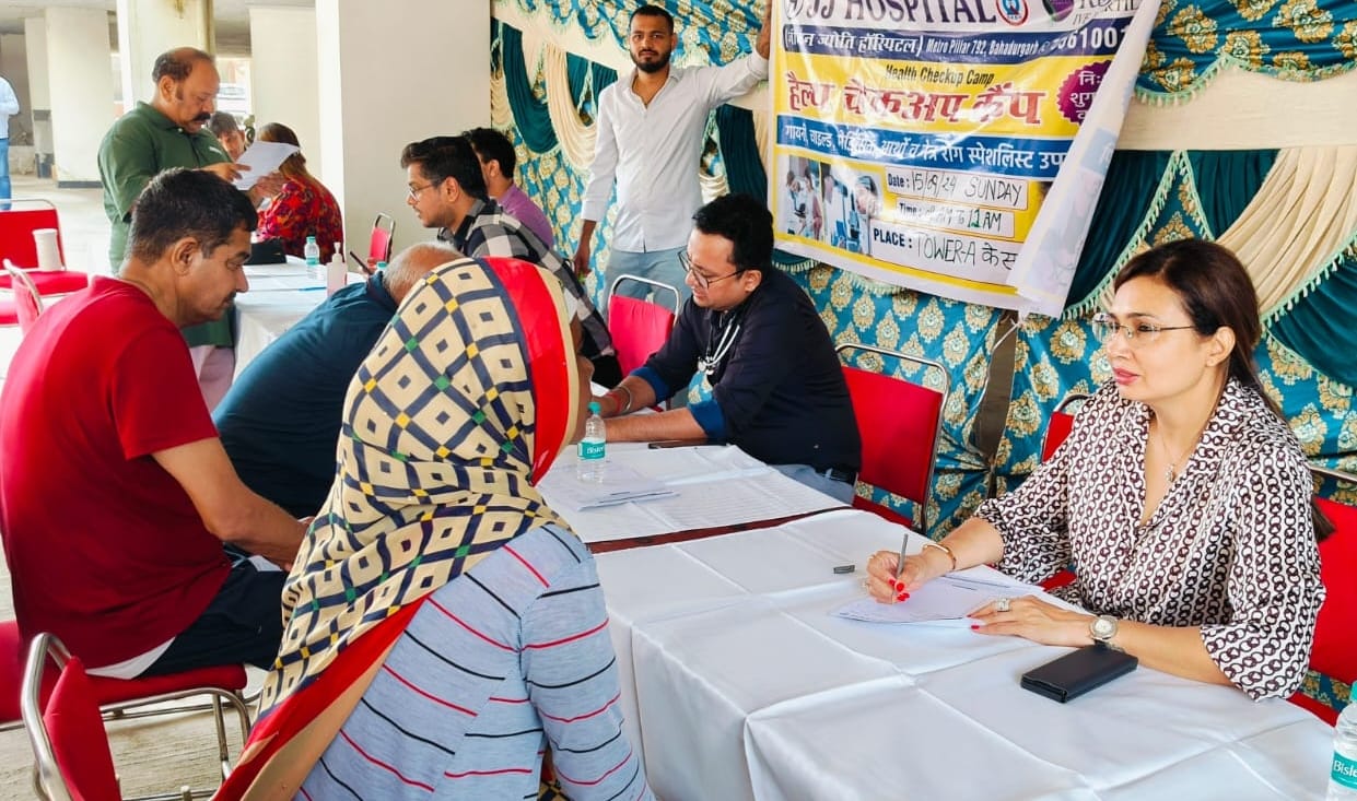 People got health checkup done in the camp