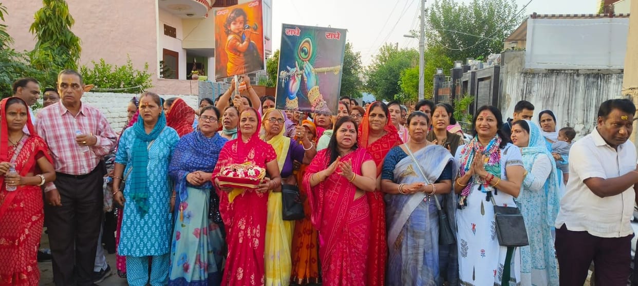 Radha Rani's praises echoed in Agrasen Colony