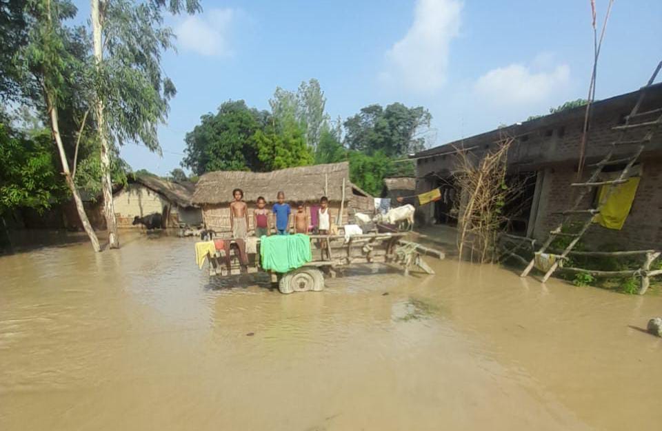 Flood water entered Palia, 70 villages submerged