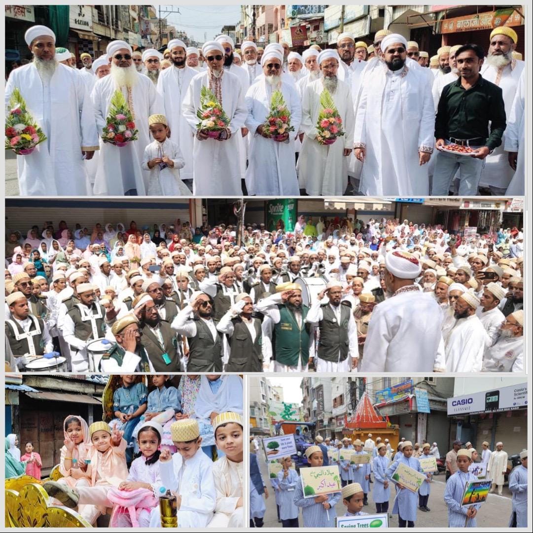 Ujjain Procession of Dawoodi Bohra community took place on Eid Miladunnabi Scout Band was center of attraction