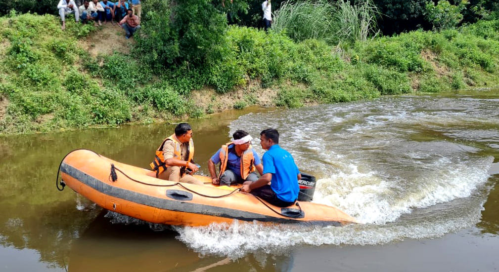 PAC soldiers engaged in search of child drowned in Rajwaha