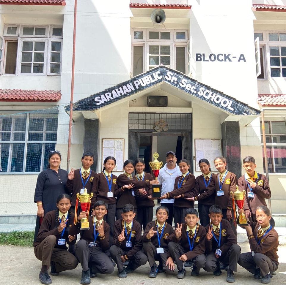 Sarahan Public School had excellent performance in the district level competition in Junga.