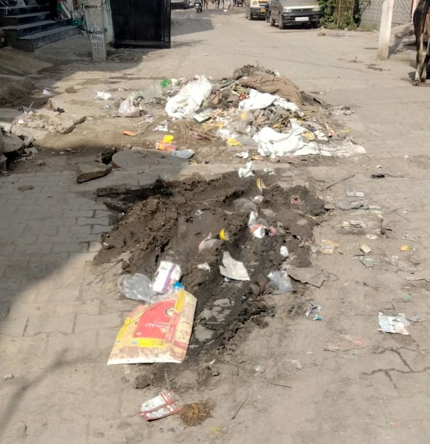 People suffering from clogged sewers are finding it difficult to live in open filth