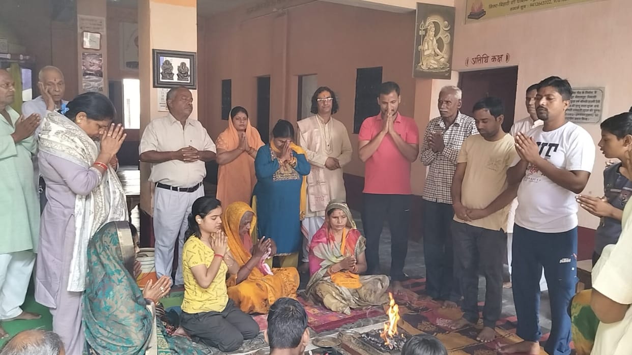 A large number of women participated in the yagna