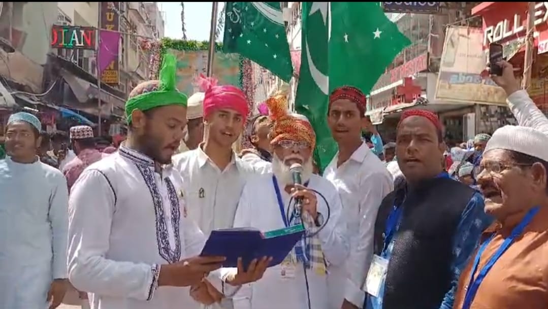 A grand procession was taken out in Ajmer on the occasion of Eid Miladunnabi